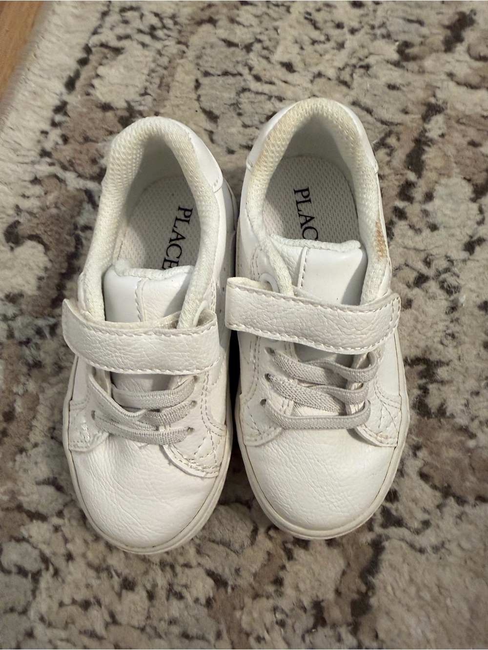 The Children's Place White Kids Velcro Sneakers